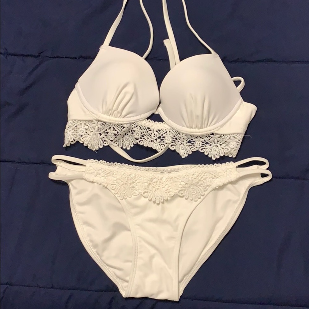 White swim suit